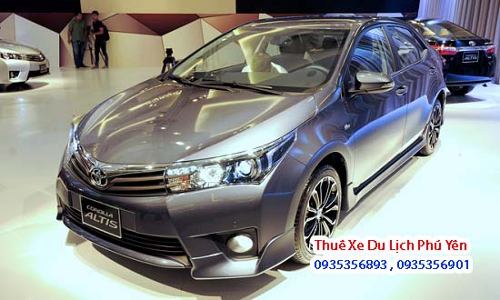 Dịch vụ cho thuê xe du lịch 4 chỗ Toyota Corolla Altis tại Phú Yên