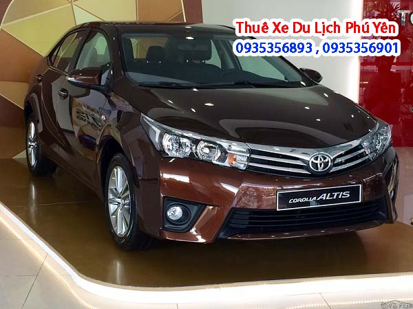 Cho thuê xe 4 chỗ Toyota altis ở Phú Yên : xe được nhập khẩu mới nhất 2016,sang trọng,đẹp mắt