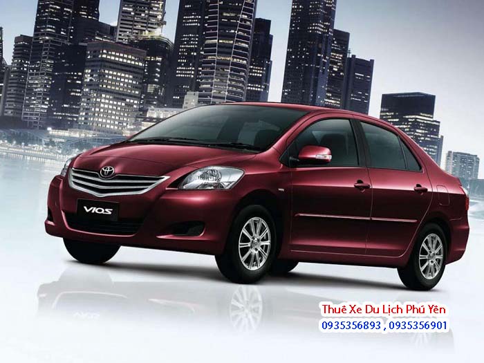 Thuê xe 4 chỗ Toyota vios tại Tuy Hòa Phú Yên nhiều màu cho khách tùy ý lựa chọn